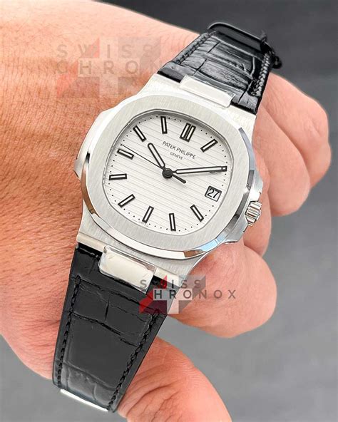 patek philippe leather bracelet|patek philippe nautilus strap.